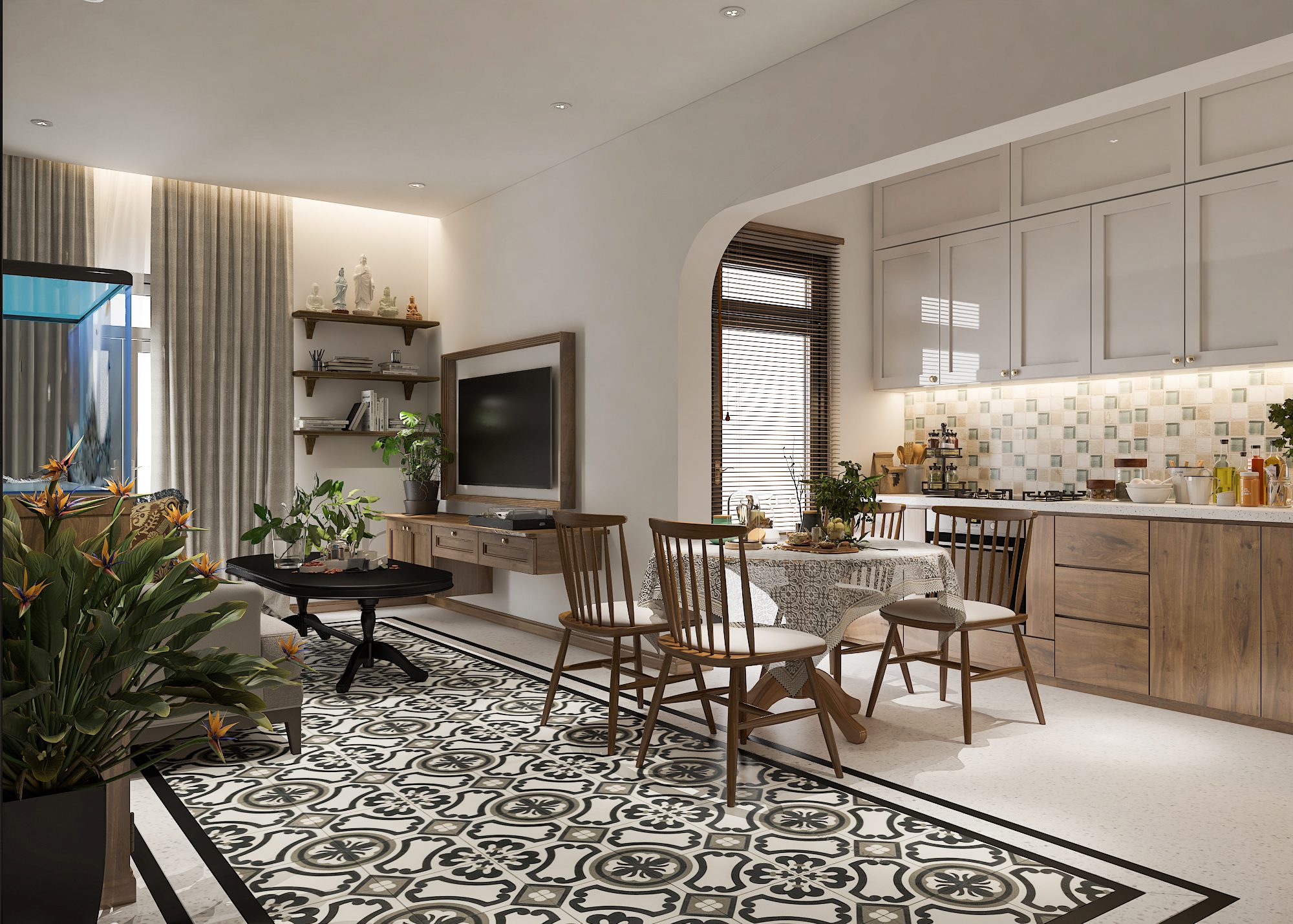 thiết kế nội thất Indochine