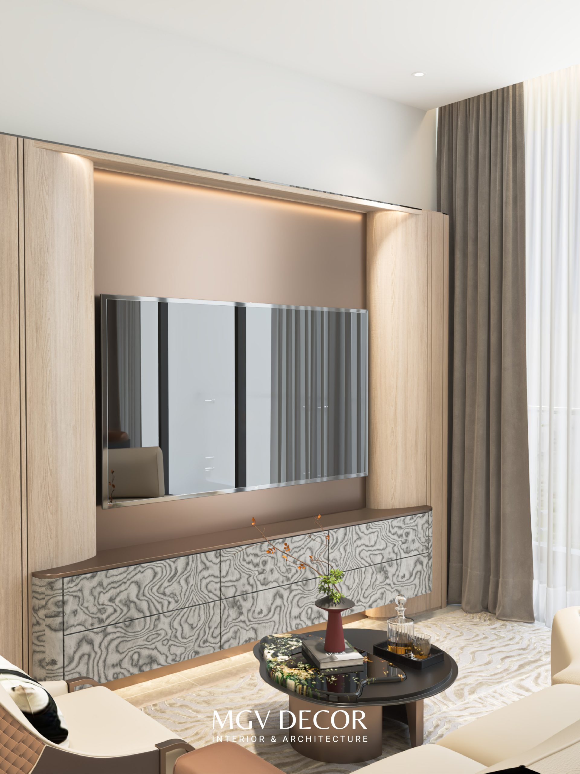 thiết kế thi công nội thất chung cư Gold View Quận 4