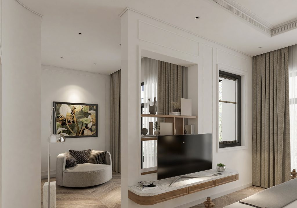 thiết kế và thi công nội thất shophouse Quận 4