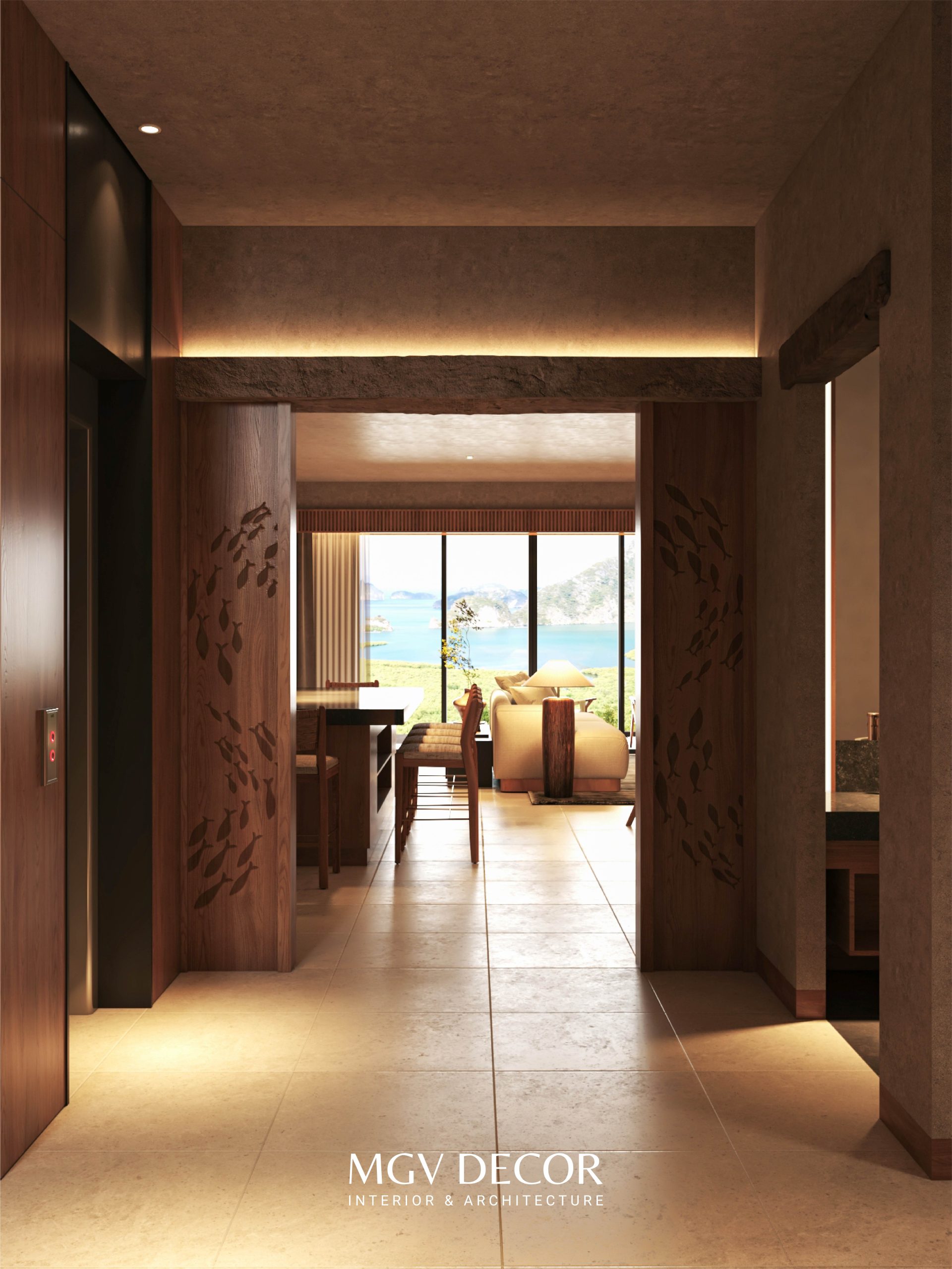Kịch bản ánh sáng tạo nên đẳng cấp nghỉ dưỡng trong thiết kế nội thất villa Hạ Long