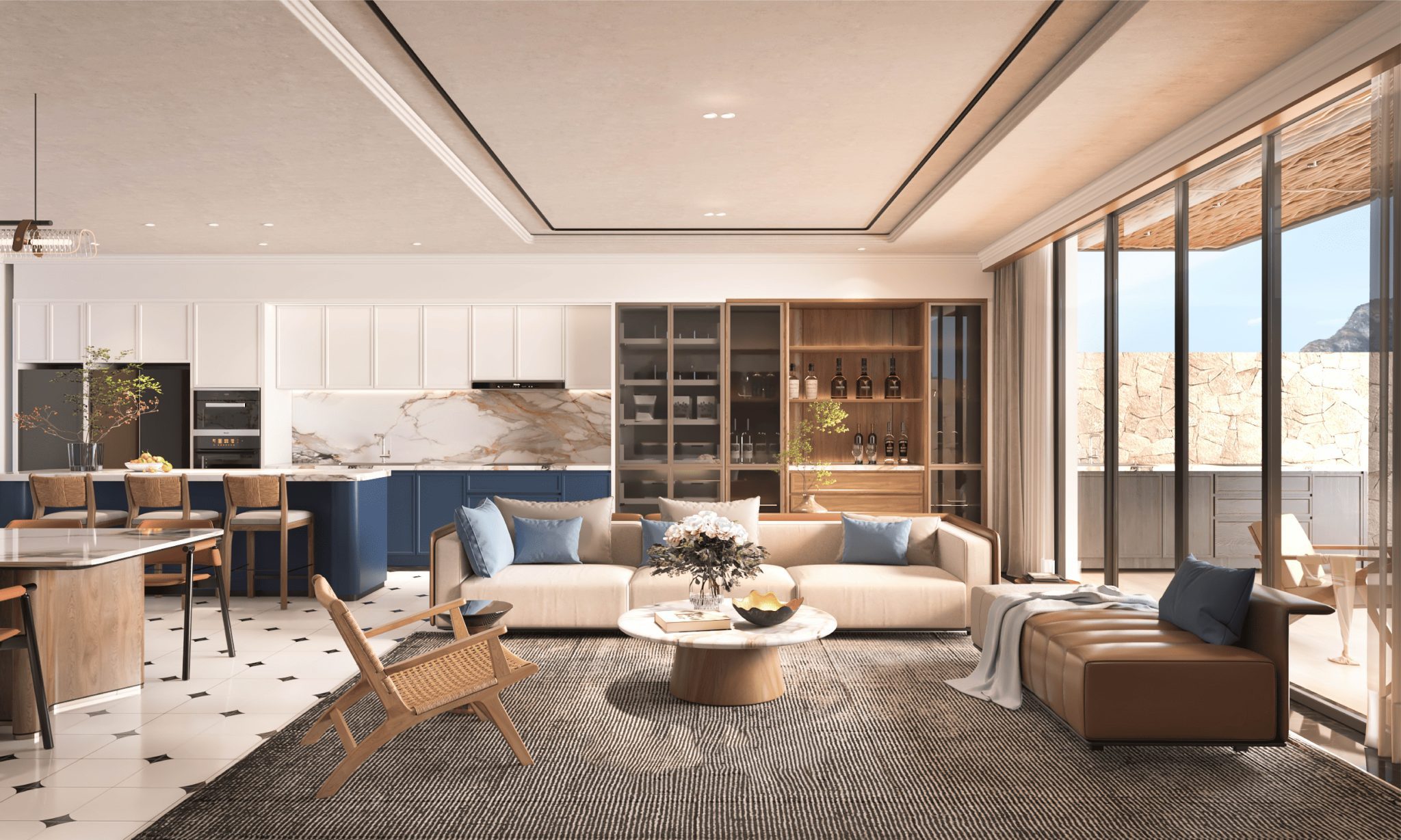 Những tone màu được ưa chuộng trong thiết kế nội thất Villa biển Hạ Long