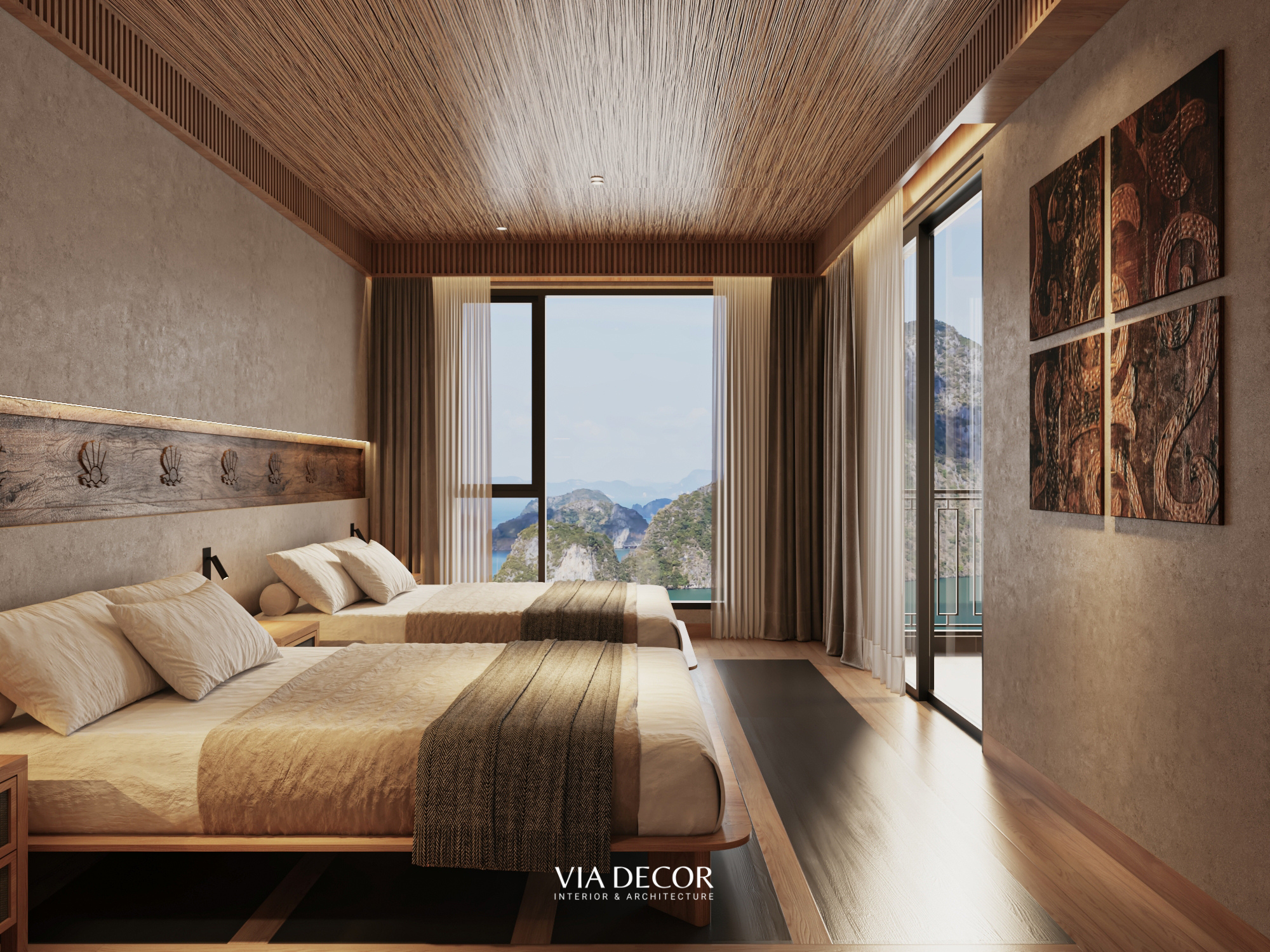 Thiết kế ánh sáng cảnh quan biệt thự Grand Bay Hạ Long