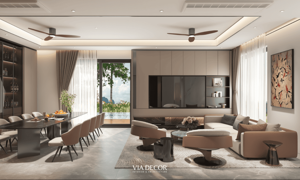 Thiết kế nội thất biệt thự Grand Bay Hạ Long VIA Decor