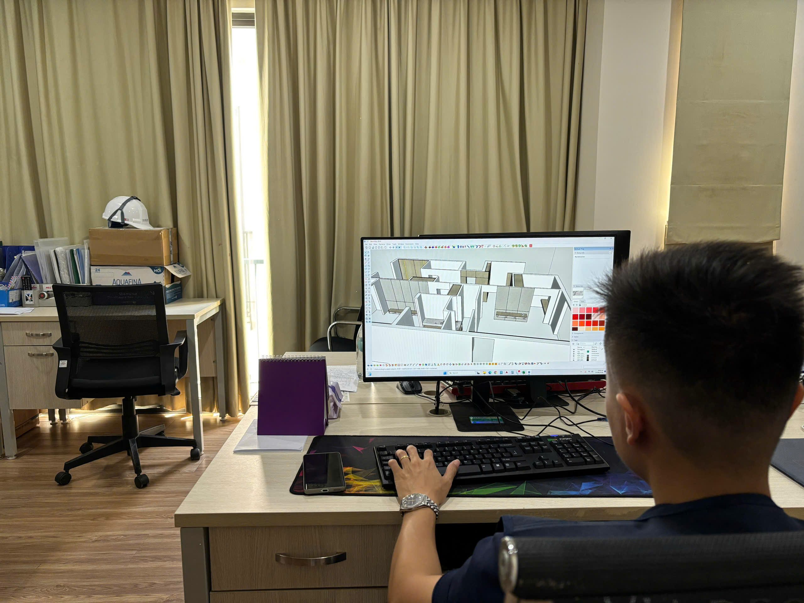 Thiết kế thi công nội thất trọn gói Hạ Long công đoạn lên ý tưởng mặt bằng và thiết kế 3D