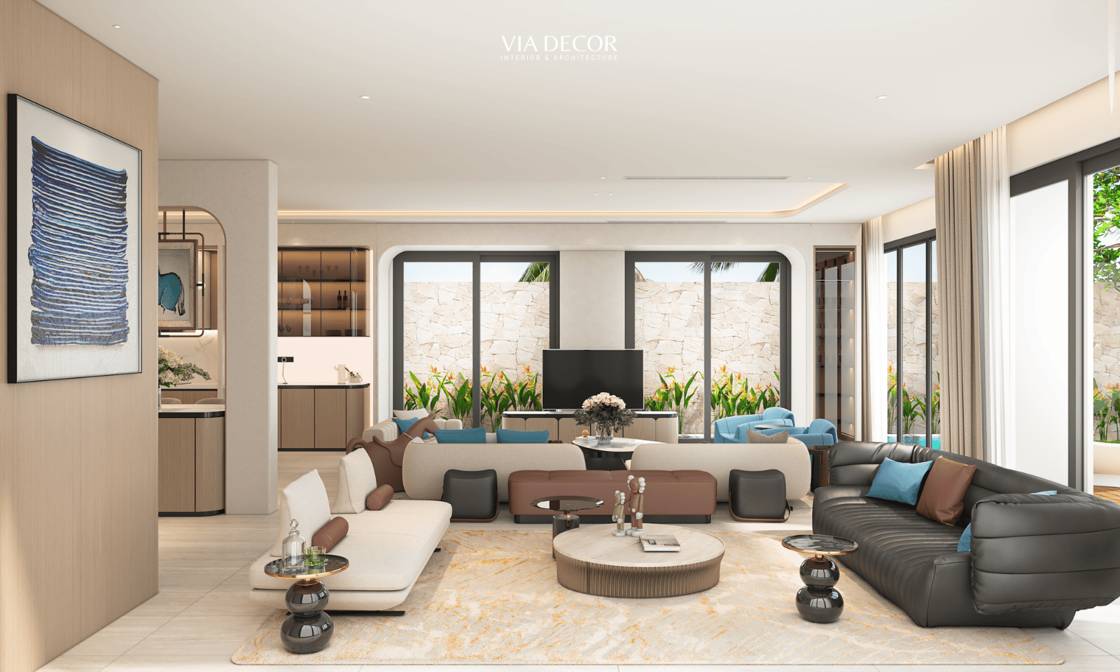 Thiết kế nội thất Villa mặt biển