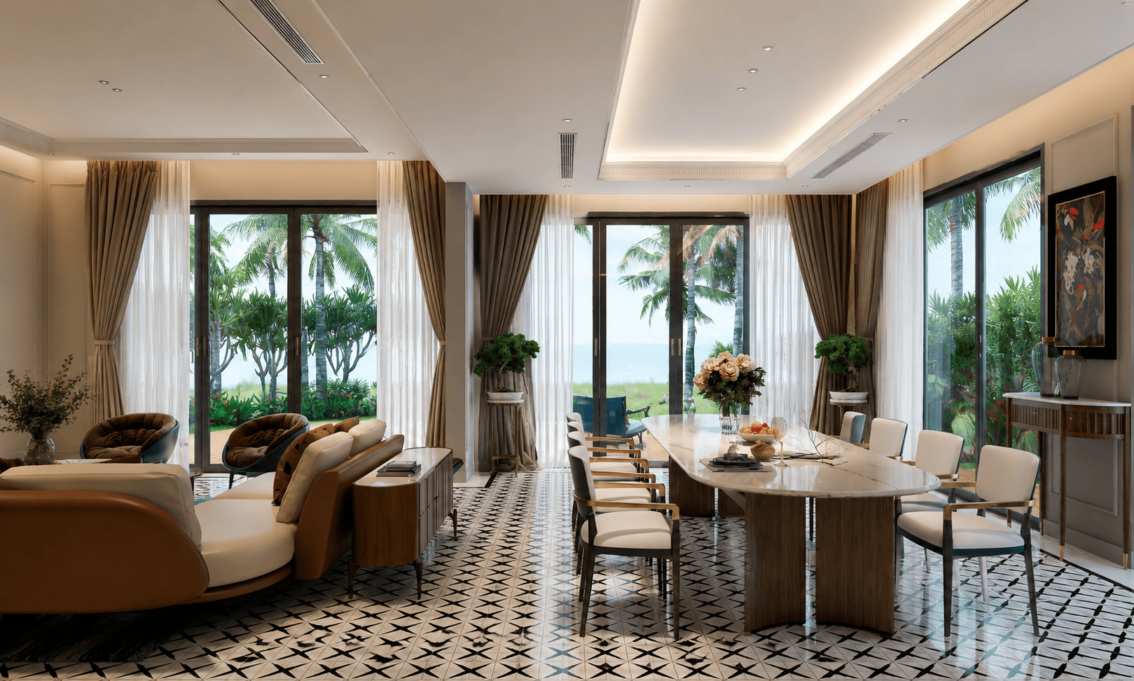 thiết kế biệt thự Grand Bay Halong Villas Villa hướng biển